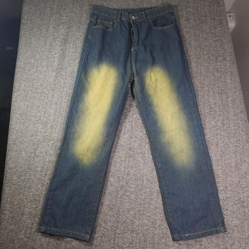 Unbranded Men's Blue and Navy Jeans
